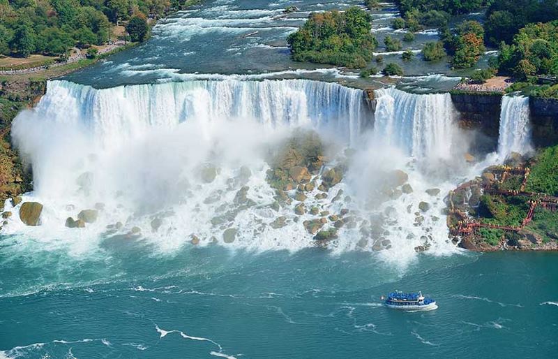 عریض ترین آبشار جهان,آبشار نیاگارا,آبشار نیاگارا جذاب ترین جاذبه های کانادا
